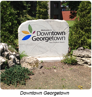 Georgetown Ontario - Downtown Georgetown Sign